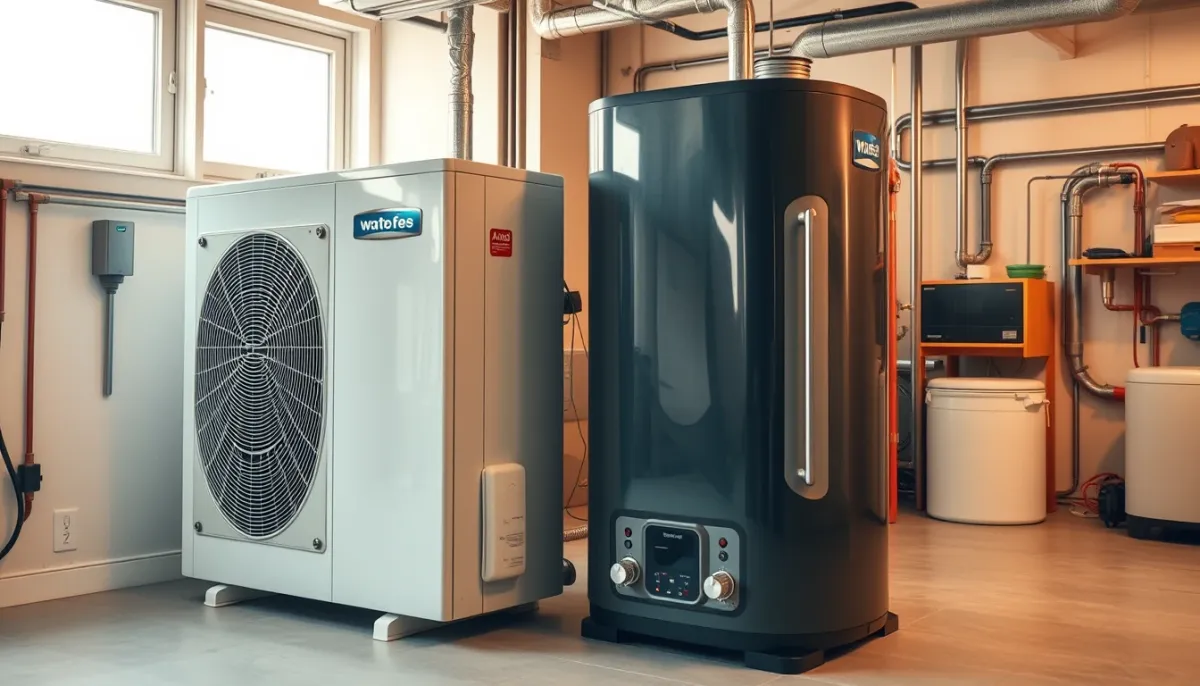 Ballon séparé et chauffe-eau thermodynamique indépendant côte à côte