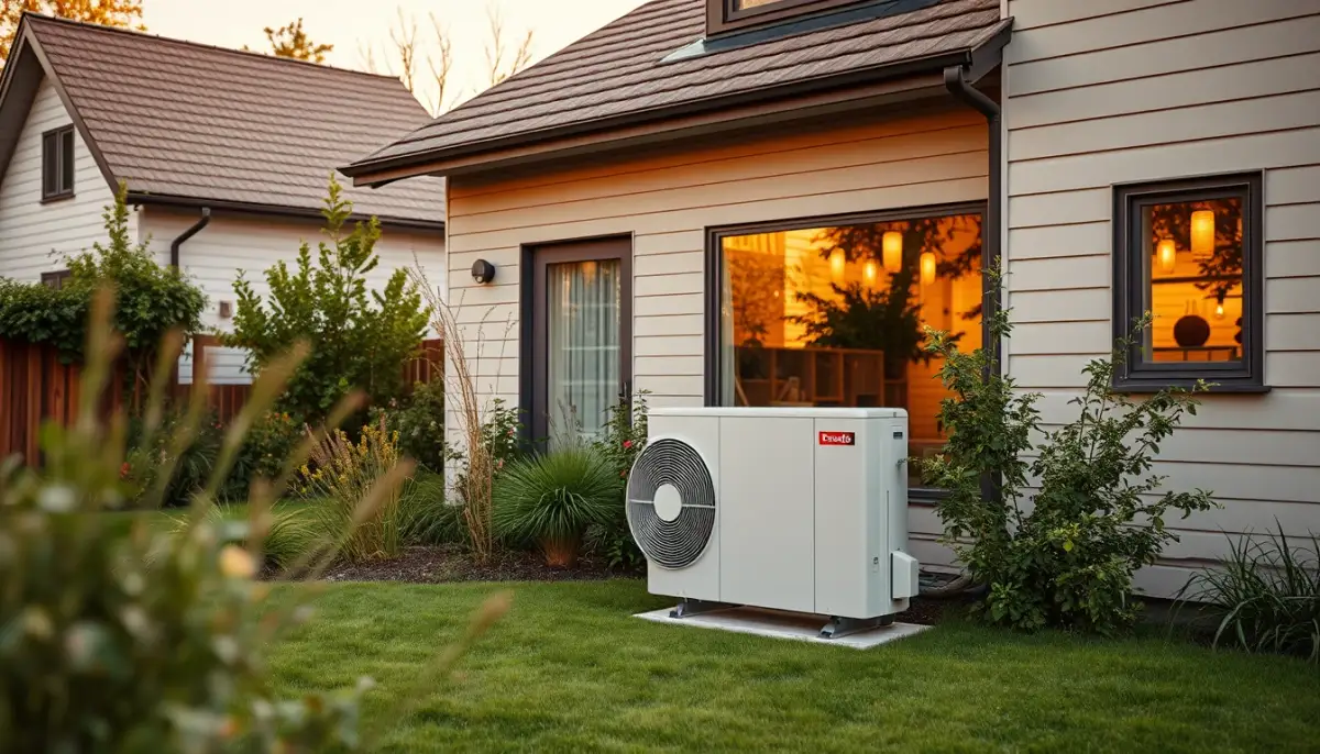 Maison individuelle équipée d'une pompe à chaleur Mitsubishi Ecodan